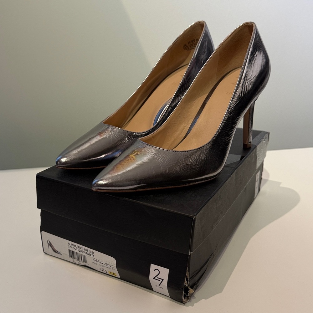 27 Edit Alanna Pewter Metallic Women's Shoes